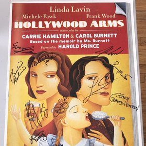 Cast Signed Broadway's HOLLYWOOD ARMS Theater Poster